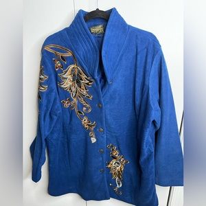Fleece Embroidered Jacket